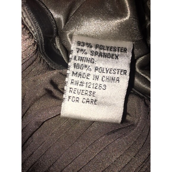 Mikael Aghal dress Women 2 gray beaded strapless short bubble hem Formal 90s Y2K - Picture 8 of 12